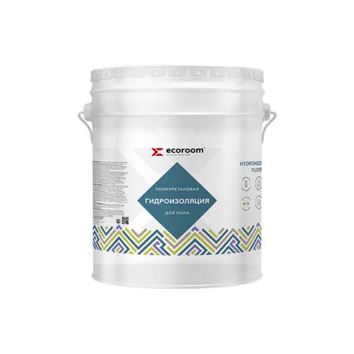 Гидроизоляция Ecoroom Hydroneed Floor, 10 кг, полиуретановая для пола, ведро